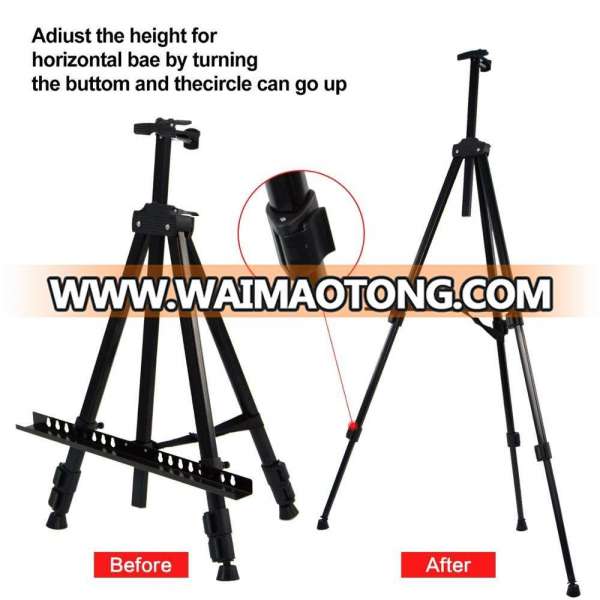 Folding Tripod Poster easel stand Canvas Painting Holder with portable bag